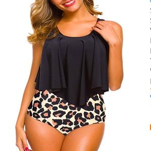 High waist Swimsuit Two Piece Bathing Suit NWT XL